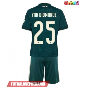Lacne Dětský Futbalové dres Real Madrid Yan Diomande #25 2026-27 Krátky Rukáv - Preč (+ trenírky)